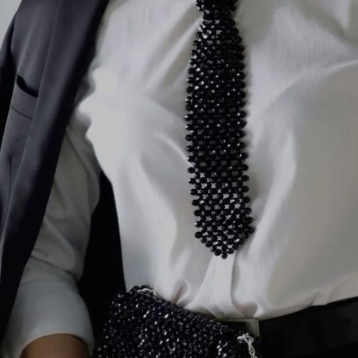 Cravate Perlés Artisanaux