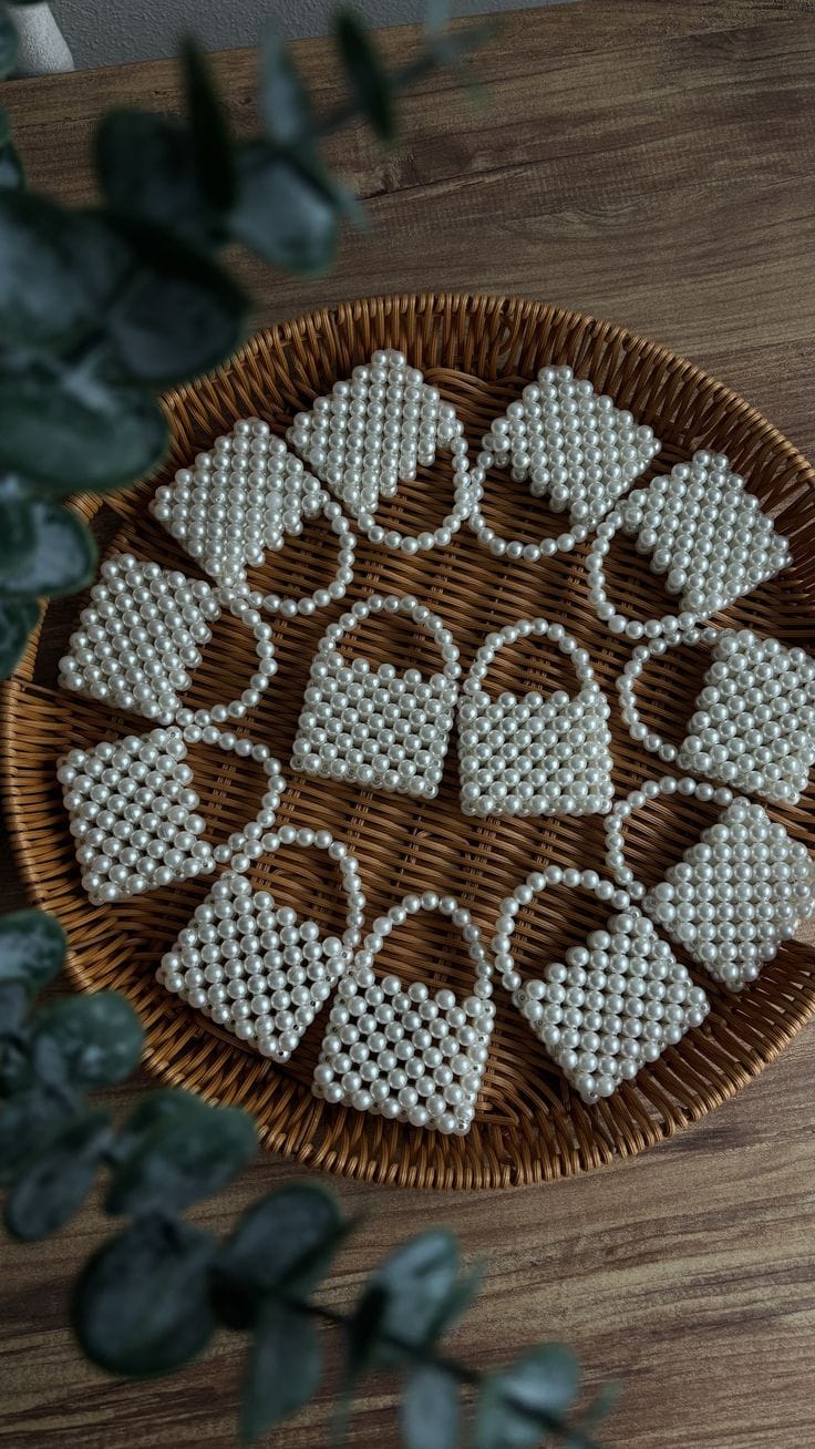 "Mini Sacs Perlés - Collection de Porte-Clés Élégants